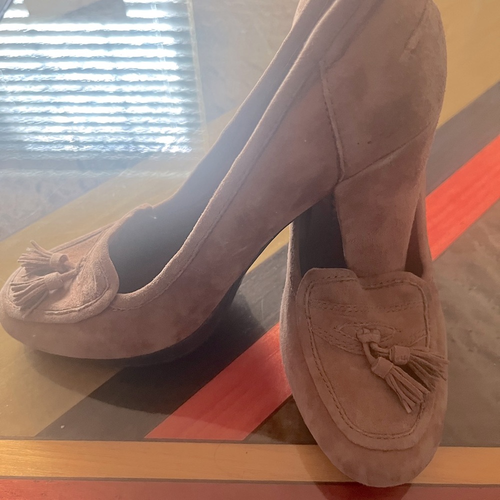 Sam Edelman Brown Suede Tassel Heels